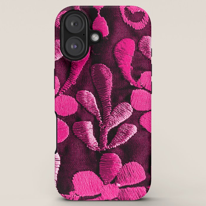 Hot Pink Mexican Flowers iPhone Case Gallery Image 5