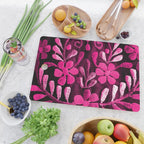 Hot Pink Mexican Flowers Cutting Board Gallery Image 2