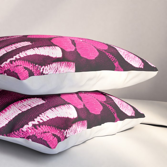 Hot Pink Mexican Flowers Pillow Sham Gallery Image 3