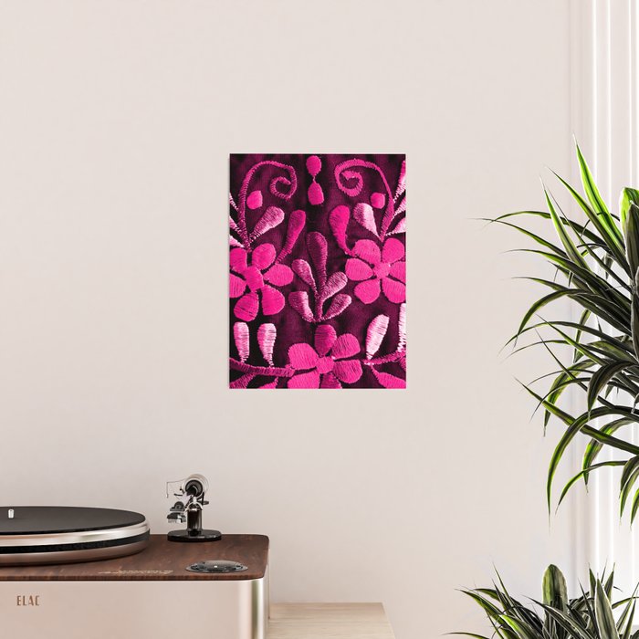Hot Pink Mexican Flowers Poster Gallery Image 2