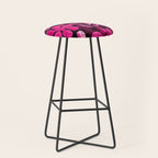Hot Pink Mexican Flowers Stool Gallery Image 1