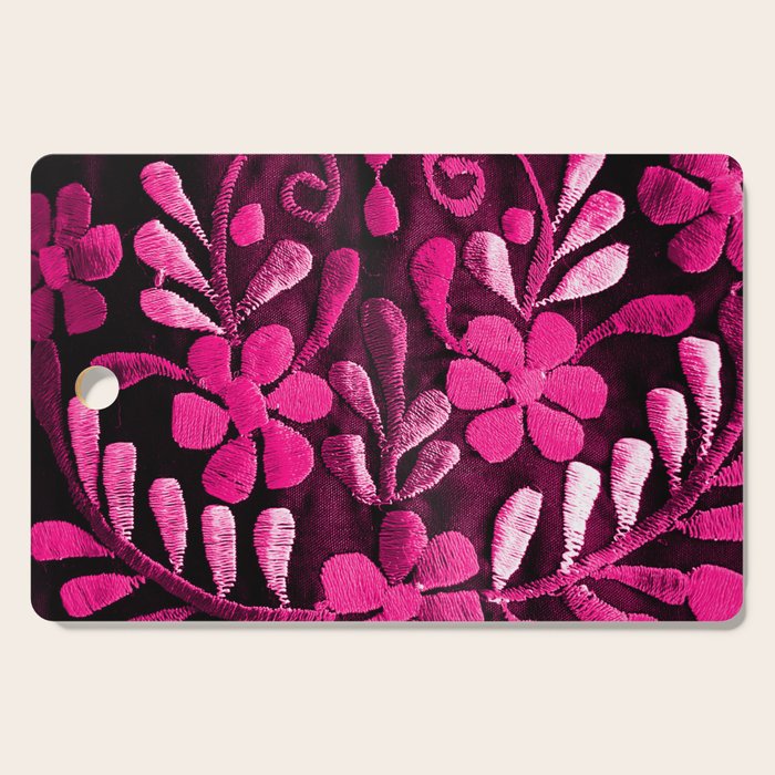 Hot Pink Mexican Flowers Cutting Board Gallery Image 1