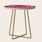 Hot Pink Mexican Flowers Side Table Gallery Image 1