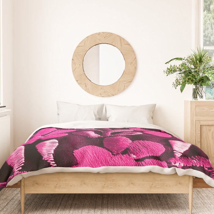 Hot Pink Mexican Flowers Duvet Cover Gallery Image 3