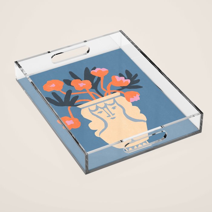 Antique head vase Acrylic Tray Gallery Image 1