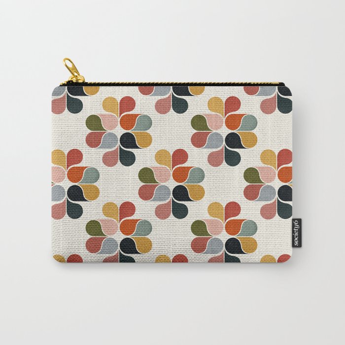 Retro geometry pattern Carry All Pouch Gallery Image 1