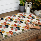 Retro geometry pattern Outdoor Rug Gallery Image 2