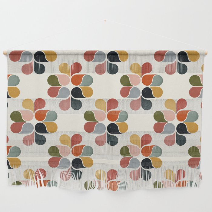 Retro geometry pattern Wall Hanging Gallery Image 1