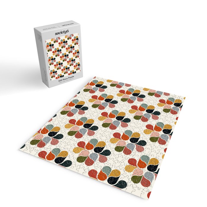 Retro geometry pattern Jigsaw Puzzle Gallery Image 2