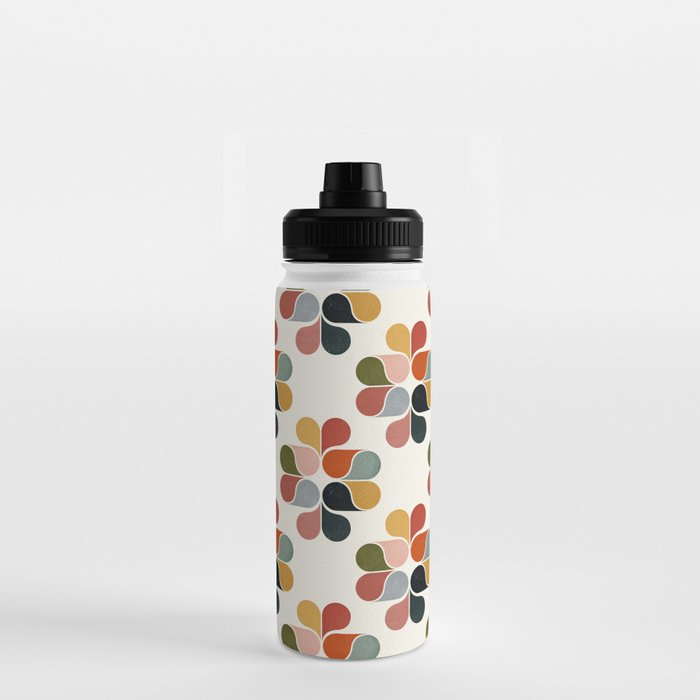 Retro geometry pattern Water Bottle Gallery Image 3