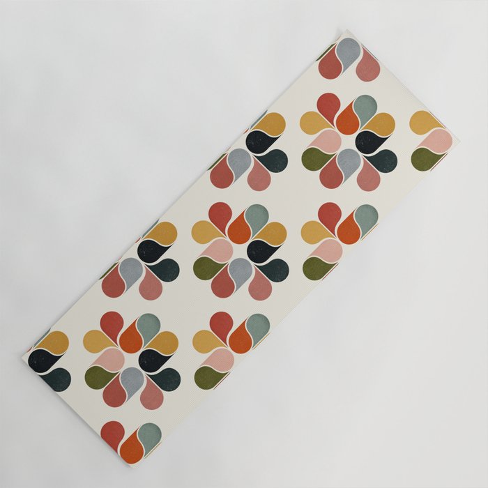Retro geometry pattern Yoga Mat Gallery Image 1