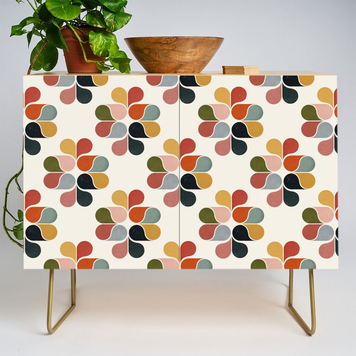 Retro geometry pattern Credenza Gallery Image 1