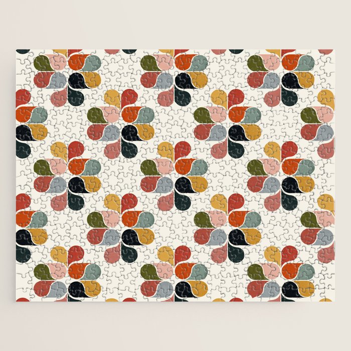 Retro geometry pattern Jigsaw Puzzle Gallery Image 1