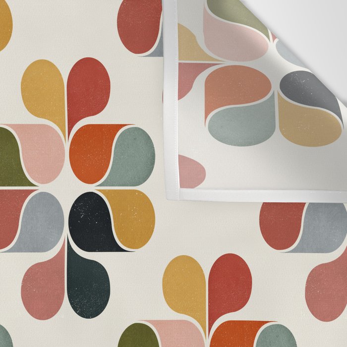 Retro geometry pattern Wall Tapestry Gallery Image 3