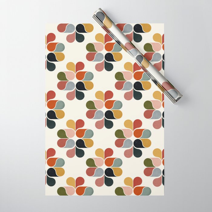 Retro geometry pattern Wrapping Paper Gallery Image 1