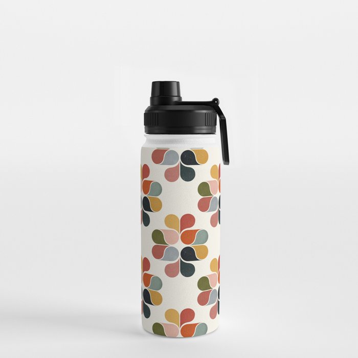 Retro geometry pattern Water Bottle Gallery Image 2