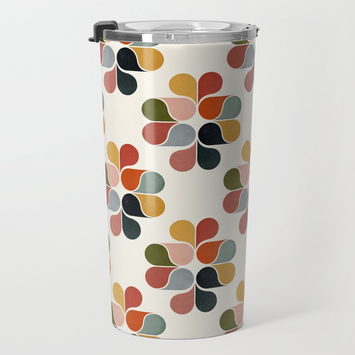 Retro geometry pattern Travel Mug Gallery Image 3
