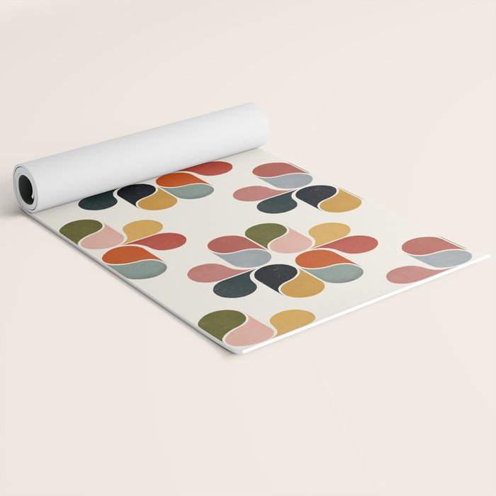 Retro geometry pattern Yoga Mat Gallery Image 2