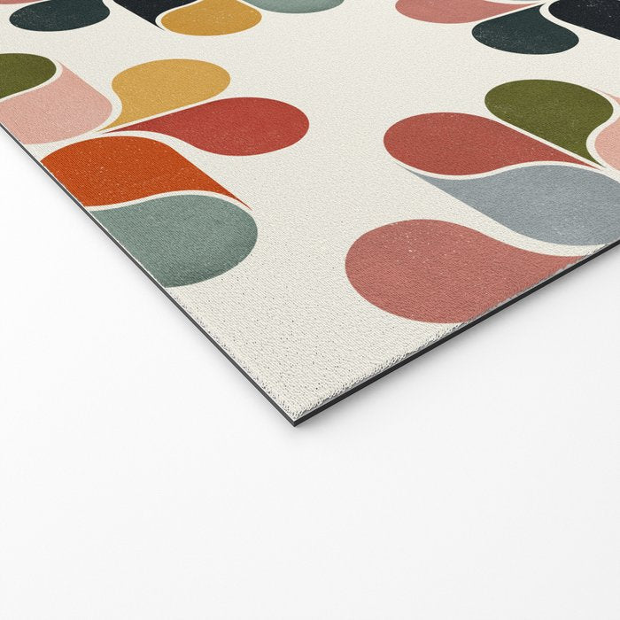 Retro geometry pattern Welcome Mat Gallery Image 2