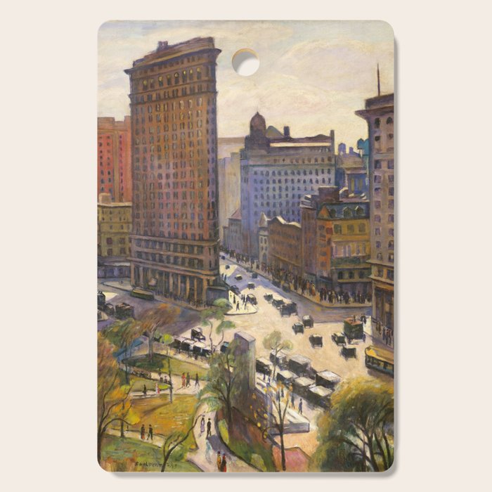 The Flatiron Building by Samuel Halpert, 1919 - NYC Cutting Board Gallery Image 1