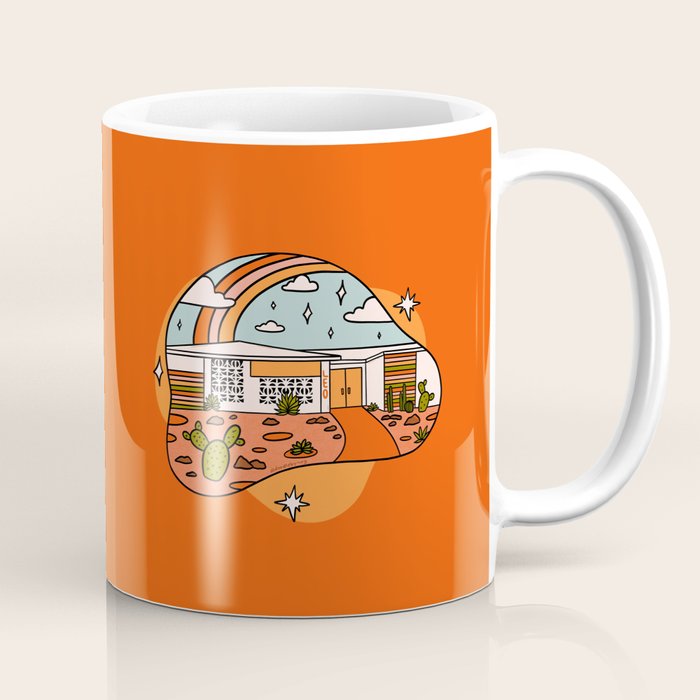 Leo Mid Century House Coffee Mug Gallery Image 1