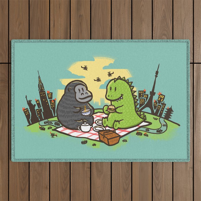 Let's have a break Outdoor Rug Gallery Image 1