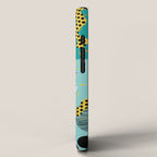 Boss - abstract 80s style memphis vibes patterns 1980's retro minimal throwback decor iPhone Case Gallery Image 2