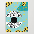 Boss - abstract 80s style memphis vibes patterns 1980's retro minimal throwback decor Notebook Gallery Image 4