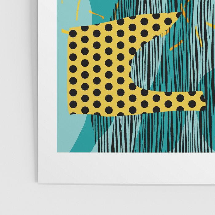 Boss - abstract 80s style memphis vibes patterns 1980's retro minimal throwback decor Poster Gallery Image 3
