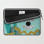 Boss - abstract 80s style memphis vibes patterns 1980's retro minimal throwback decor Laptop Sleeve Gallery Image 2