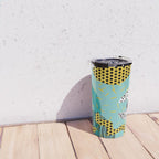 Boss - abstract 80s style memphis vibes patterns 1980's retro minimal throwback decor Travel Mug Gallery Image 4