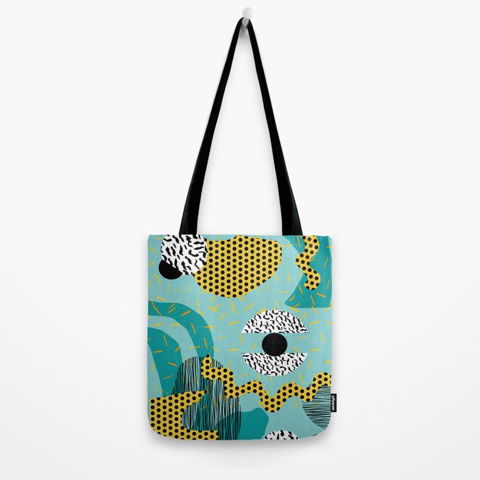 Boss - abstract 80s style memphis vibes patterns 1980's retro minimal throwback decor Tote Bag Gallery Image 2