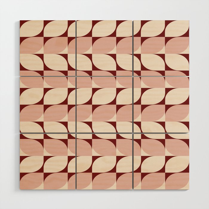 Abstract Patterned Shapes XXVIII Wood Wall Art Gallery Image 1