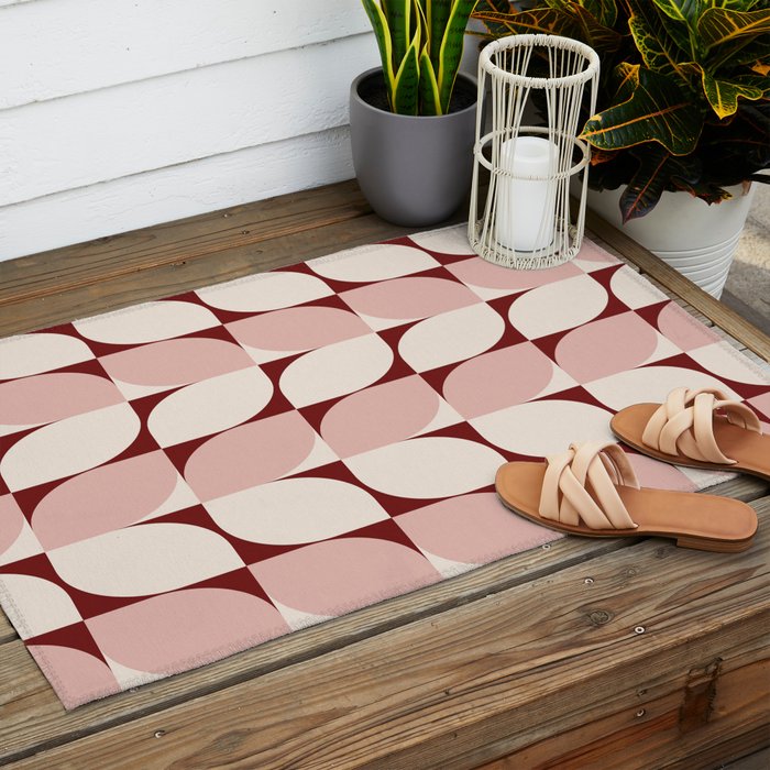 Abstract Patterned Shapes XXVIII Outdoor Rug Gallery Image 2