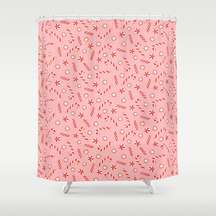 A Peppermint Christmas Shower Curtain Gallery Image 1