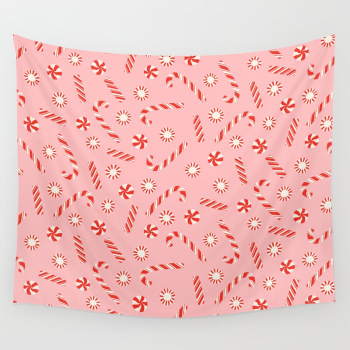 A Peppermint Christmas Wall Tapestry Gallery Image 1