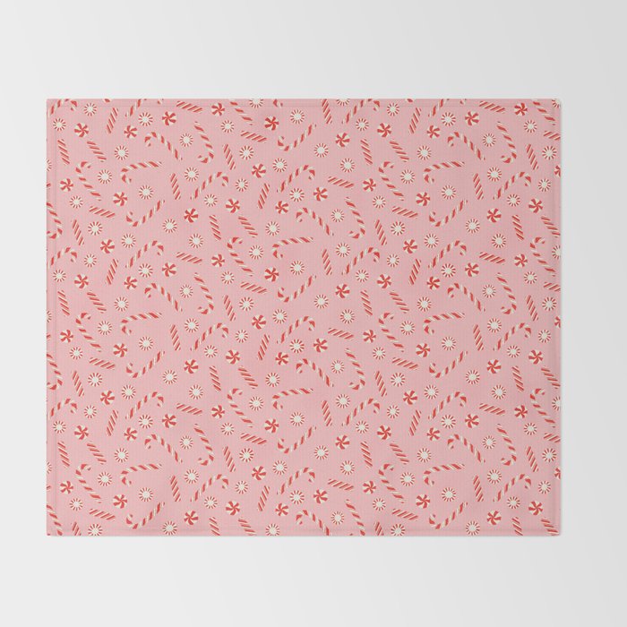 A Peppermint Christmas Throw Blanket Gallery Image 2