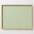 The Pale Sage Green Solid Serving Tray Gallery Image 1
