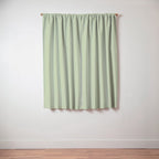 The Pale Sage Green Solid Window Curtain Gallery Image 3