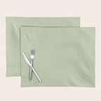 The Pale Sage Green Solid Placemat Gallery Image 1