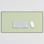 The Pale Sage Green Solid Desk Mat Gallery Image 1