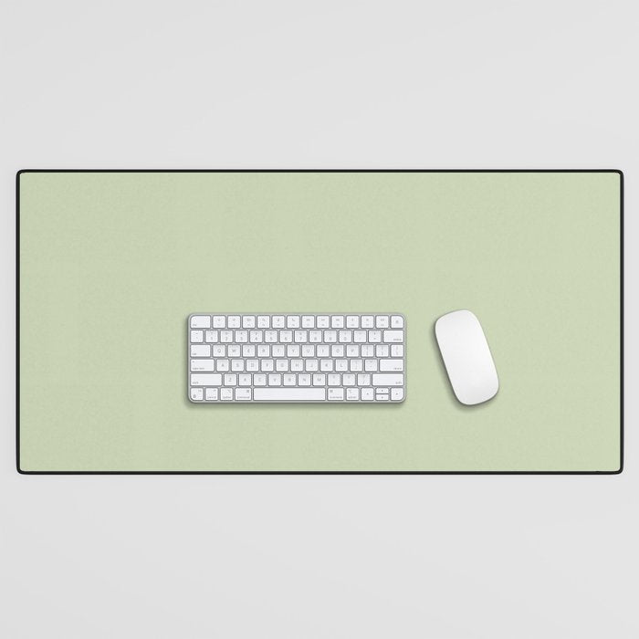 The Pale Sage Green Solid Desk Mat Gallery Image 1