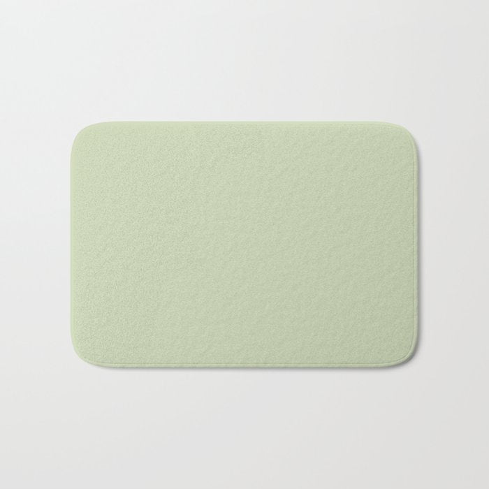 The Pale Sage Green Solid Bath Mat Gallery Image 1