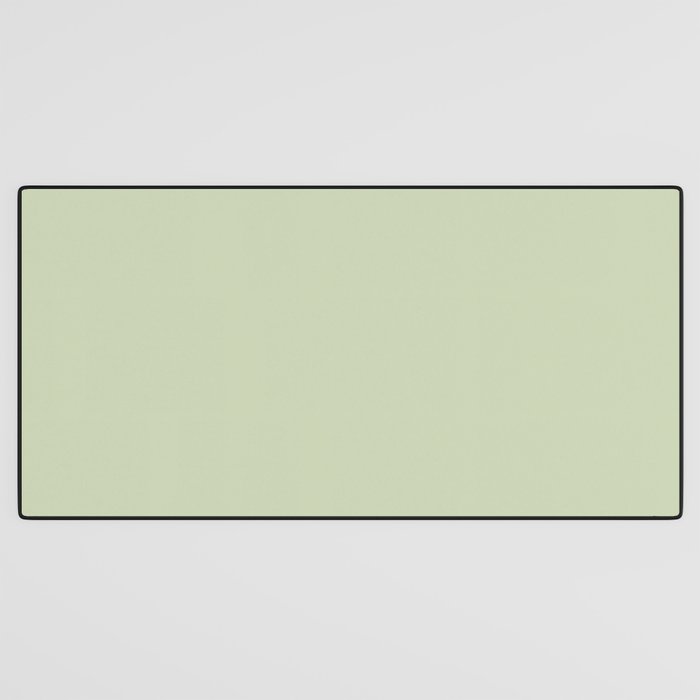 The Pale Sage Green Solid Desk Mat Gallery Image 3