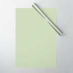 The Pale Sage Green Solid Wrapping Paper Gallery Image 1