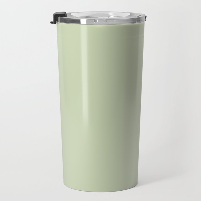 The Pale Sage Green Solid Travel Mug Gallery Image 3