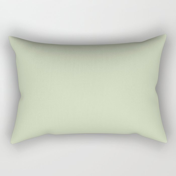 The Pale Sage Green Solid Rectangular Pillow Gallery Image 2