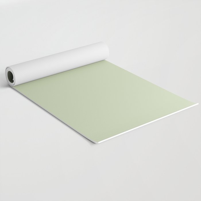 The Pale Sage Green Solid Yoga Mat Gallery Image 2