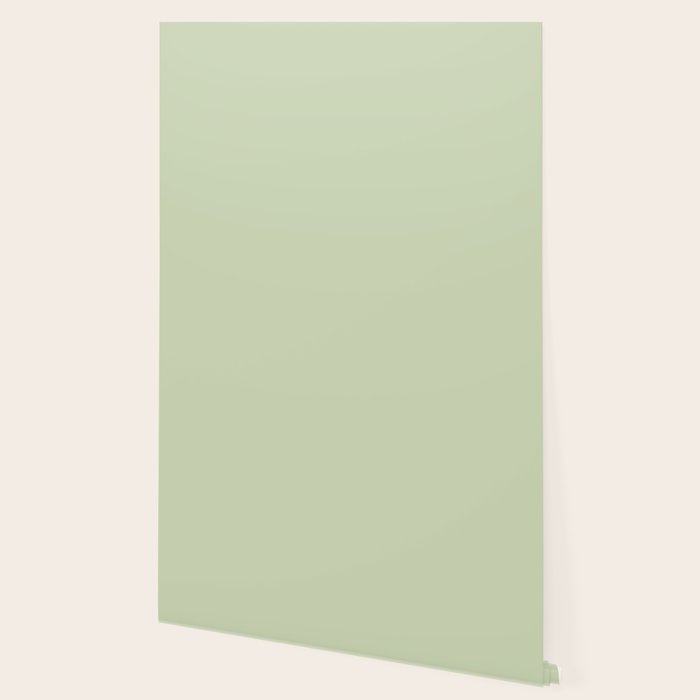 The Pale Sage Green Solid Wallpaper Gallery Image 2