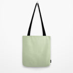 The Pale Sage Green Solid Tote Bag Gallery Image 2